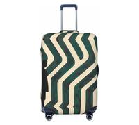 HCVXBSA Copertura elastica lavabile per valigia, in piedi in una stanza con luce verde, copertura per bagagli, per valigie da 45-81 cm, accessori da viaggio, nero, Medium