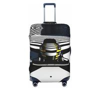 HCVXBSA Copertura elastica lavabile per valigia, Speed Racer The Videogame, copertura per valigie da 45-81 cm, accessori da viaggio, nero, Large