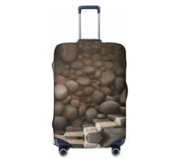 HCVXBSA Copertura elastica lavabile per valigia, una copertura per bagagli da parete fatiscente per valigie da 45-81 cm, accessori da viaggio, nero, Medium