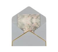 HCVXBSA Natura morta di rami di albero biglietti vuoti con buste per tutte le occasioni, nota scintillante di alta qualità per compleanno, Natale, matrimonio, 10,2 x 15,2 cm
