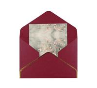 HCVXBSA Natura morta di rami di albero biglietti vuoti con buste per tutte le occasioni, nota scintillante di alta qualità per compleanno, Natale, matrimonio, 10,2 x 15,2 cm