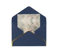 HCVXBSA Natura morta di rami di albero biglietti vuoti con buste per tutte le occasioni, nota scintillante di alta qualità per compleanno, Natale, matrimonio, 10,2 x 15,2 cm