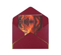 HCVXBSA The Desert at Dawn - Biglietti vuoti con buste, per tutte le occasioni, per compleanno, Natale, matrimonio, 10,2 x 15,2 cm, colore: rosso scuro