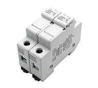 HCVYQMMJ EAPV-32-1/2/3/4P Portafusibile CC for fotovoltaico Solare su Guida DIN con Spia Luminosa Adatto for da 10 * 38 mm(Eapv-32-2p,32A)