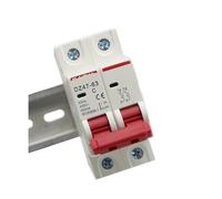 HCVYQMMJ Interruttore Automatico in Miniatura Tipo C 2P DZ47 3A6A10A16A20A 32A 40A 50A 63A 400V Montaggio su Guida DIN da 35 mm Potere di interruzione 6KA(3 Years)