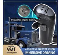 HCXLELD SimWayTech - Pomello USB per simulatore di camion per ATS ed ETS2, compatibile con Logitech G25 G27 G29 G920 G923 Thrustmaster TH8A Fanatec SQ Moza PXN o altri comandi fai da te