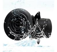 HCZION Presa d'Aria Rotonda Nera, Griglia di Ventilazione in PVC, Uscita dell'Aria A Parete Rotante, Coperchio di Sfiato Regolabile, Griglia di Scarico dell'Aria Aperta/Chiusa (Size : 200mm/8in)