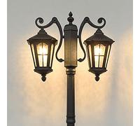 HCZKIUJY Lampioni da Esterno, lampione da Esterno in Stile Americano, Lampada da Giardino/Prato in Alluminio Impermeabile, Lampada a Colonna per Paesaggio antiruggine per Giardino(Height 200cm)