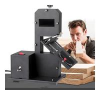 HCZKIUJY Mini Sega da banco da 800 W per Piccole officine, Altezza di Taglio 70 mm, utensile da Taglio da banco Fai-da-Te, Tagli curvi e Dritti, Tagli smussati da 0 a 45°, per Leg