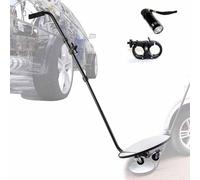 HCZKIUJY Miroir d'inspection Sous véhicule, miroir de recherche Portable, miroir d'inspection Rond, Angle réglable, Lampe torche LED pour Le contrôle de sécurité Sous Les voitures et l