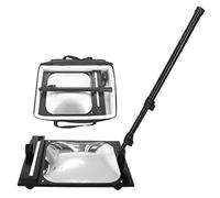 HCZKIUJY Miroir d'inspection Sous véhicule, miroir de sécurité avec roulettes et éclairage LED, miroir d'inspection télescopique réglable de 50 à 110 cm