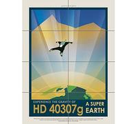 HD 40307G Super Earth NASA Space Tours Travel XL Giant Panel Poster (8 Sections) Spazio Viaggio Manifesto