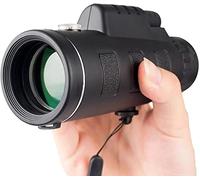 HD 40x60 Telescopio monoculare impermeabile FMC BAK4 Binocolo monoculare Binocolo da campeggio con cinturino da polso Anti caduta arrampicata Bird Watching Concerto