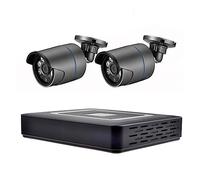 HD 8CH AHD DVR Telecamere Kit CCTV H.265+ Motion Detection Outdoor Smart IR-Cut Set Di Sorveglianza For Visione Notturna Buona Qualità Dell'Immagine(2T,8CH DVR and 2 Camera)
