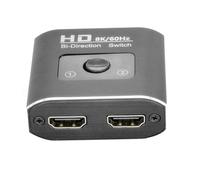 HD 8K 60Hz Bi-Direction Switch 1 in 2 Out Video Distributor Splitter Doppio Display HDMI Compatibile per PC Laptop