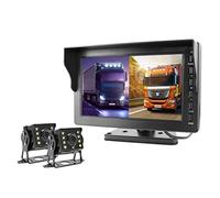 HD AHD 1080p 8 Pollice IPS. Autobus for camion DVR. Monitor di parcheggio registratore con 2 canali Vista posteriore anteriore Ir. Infrarosso GUIDATO Telecamera(2 Cameras-10m-10m)