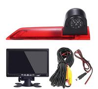 HD Auto Notte viosn Retrovisore luce freno Terzo tetto Top Mount Retromarcia Telecamera inversa Angolo regolabile Compatibile con Ford Transit Custom Business MPV SUV Bus