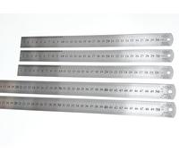 HD BRICO Righello in Acciaio Inossidabile, Spessore 1 mm per Ufficio/Ingegneria/Casa/Insegnamento (5 pezzi Set /3pz 30cm/2pz 50cm)