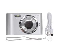 HD Digital Camera 48MP Image 2.7K Video 8x Digital Zoom 2.4inch IPS Screen Focus Auto Focus 700Mah Video digitale portatile per la laurea in viaggi in viaggi Scatto di cerimonie (Argento)