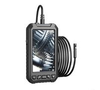 HD Digital periscopio 1080P 5 pollici IPS Display | Doppie lenti anteriori e laterali, ampia visuale a 178°, ispezione chiara del tubo, commutazione in tempo reale