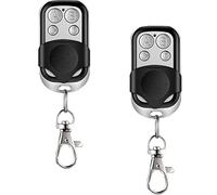 hd-line 2X - Set 2 telecomandi per porta garage/cancello, 433 Mhz, colore argento