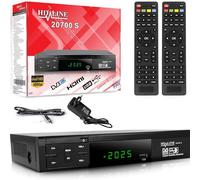Hd-line HD DVB S2 Satelliti Ricevitori + Telecomando Intelligente, Satellite Digitale (DVB-S/S2, HDMI, SCART, 2x USB 2.0, Full HD 1080p) Solo per i canali tedeschi
