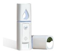 Hd-line Mini Nano Mist Spray Ricaricabile USB - Umidificatore portatile a nebbia fredda con serbatoio d'acqua da 20 ml, idratante e cura della pelle, ideale per casa e viaggi, bianco