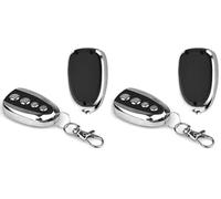 hd-line Telecomando Cancello Universali - Compatibile Nice/Flor-S/DITEC / V2[ 433 MHz ] - 4 Canale, argento (Confezione da 2)