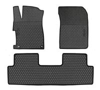 HD-Mart Tappetino per auto per Honda Civic 9th Generation 2012 2013 2014 2015, su misura in gomma completamente nera per pavimenti auto, protezione per tutte le condizioni atmosferiche, resistente