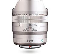 HD PENTAX-D FA 21mmF2.4ED Limited DC WR Silver Obiettivo grandangolare singolo primario, Per l'uso con full frame DSLR lente limitata, barilotto obiettivo in alluminio lavorato, Grigio
