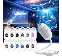 HD Smart Dynamic 5D Holographic Night Light Projector,Galaxy Projector，12