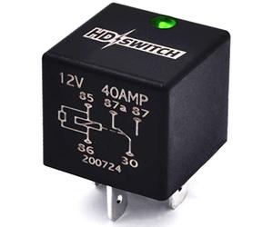 HD Switch Relè impermeabile 12V 40A o 24V 20A sostituisce Hella SPDT Resistore di soppressione 4RD 007 794-02, 4RD00779402 007903001 007794311 w/LED Indicatore luminoso & grasso dielettrico