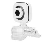 HD USB2.0/3.0 Web Camera, microfono integrato regolabile per computer webcam PC 480P con clip trasparente, Plug and Play, bianco