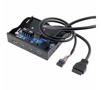 HD USB3.0 Port 13.5 Inches of Metal Front Panel USB Hub with a USB2.1A Charging Port / 1 Audio Interface / 1 Microphone Port