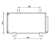 HD5247D AVA QUALITY COOLING Condensatore, Climatizzatore per HONDA