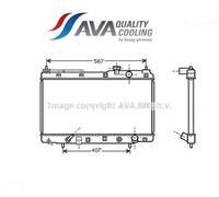 HDA2104 Radiatore, Raffreddamento motore (AVA)