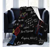 Hdadwy Formula matematica a colori stampa flanella in pile coperte da tiro per letto divano camera casa morbida coperta calda per tutte le stagioni coperta peluche 60 "x 50"