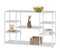 HDANI Tavolo Consolle,Mobili Ingresso Moderno,Consolle Ingresso,Telaio Robusto e Stabile,Piedini Regolabili,per Soggiorno,Corridoi,Porta d'ingresso (Bianco, 120 x 30 x 80 cm)