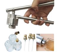 HDaspijh Crimpatrice Vial, Piegatrice Manuale per Profumo in Acciaio Inossidabile da 13 Mm/15 Mm/18 Mm/20 Mm, Strumenti per Tappare E Piegare Tappi di Bottiglia,13mm