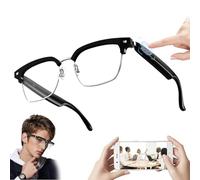 HDaspijh Smart Glasses Bluetooth Call Voice Assistant Listen Music Glasses Smart Anti-Blue Glasses, Answer And End Call, Built in Mic & Speakers,IP65 Waterproof, for Men And Women,E13-C