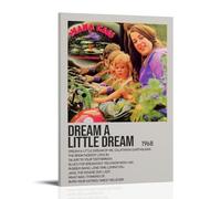 HDASURWORHRHI Cass Elliot - Poster decorativo da parete su tela, motivo: "Dream A Little Dream", stile vintage, stampa artistica, 30 x 45 cm, con cornice