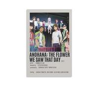HDASURWORHRHI Poster decorativo da parete a tema anime Anohana The Flower We Saw That Day, decorazione artistica da parete in stile vintage, stampa artistica per la stanza, 60 x 90 cm, senza cornice