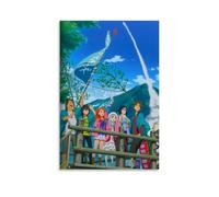 HDASURWORHRHI Poster decorativo da parete a tema anime Anohana The Flower We Saw That Day, stampa artistica da parete in stile vintage, 20 x 30 cm, senza cornice