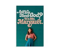HDASURWORHRHI Poster decorativo da parete con scritta "Are You There God It's Me, Margaret", decorazione artistica da parete in stile vintage, stampa artistica, 40 x 60 cm, senza cornice