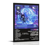 HDASURWORHRHI Poster su tela decorativa da parete con album "Chase Atlantic Lost In Heaven", stile vintage, 30 x 45 cm, con cornice