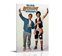 HDASURWORHRHI Poster su tela decorativa da parete con stampa di Bill & Ted's Excellent Adventure, stile vintage, 30 x 45 cm, con cornice