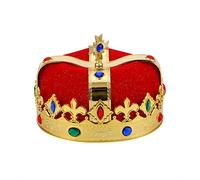 HDAUAOX Bejeweled - Corone da re per feste, | Vestito da ballo per corone del principe re, delicato accessorio fotografico per capelli, costume per feste a tema re