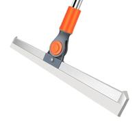 HDBAFCSV Tergipavimento in Silicone for Manico Lungo in Acciaio Inox, angolazione Regolabile, Raschietto for la Pulizia dello Specchio for Il Bagno(50cm)