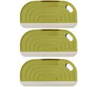 HDBAFCSV Tergivetro in Silicone Morbido AntiGraffio, Pratico, for lavello da Cucina, Piano di Lavoro, Specchio, Finestra, tergicristallo, Pellicola raschiante(Green 3pcs)