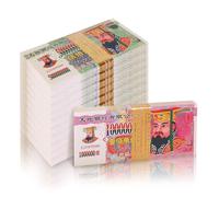 HDBCYUAZ Antenati soldi 600 pezzi di moneta genealogica, moneta cinese Joss, banconote infernali di giada-imperatore, offerte per funerali - Adorazione degli antenati - porta fortuna oggetti